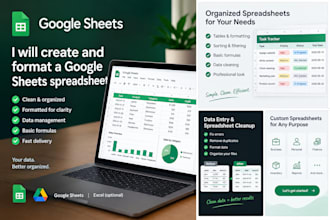 create and format a google sheets spreadsheet