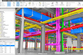 perform navisworks clash detection and bim coordination for mep models