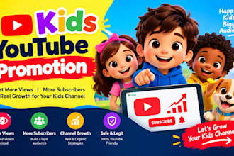 promote kid video, kid music video, channel promotion