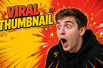 design 3 viral eye catching you tube thumbnails in 6 hours