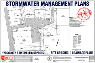 stormwater management plan hydraulic hydrology report swppp earthwork drainage