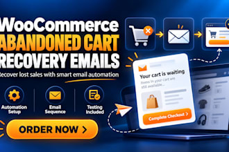 setup woocommerce abandoned cart recovery emails