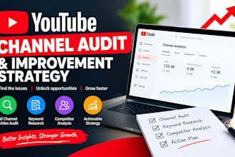 audit your youtube channel and create an SEO strategy