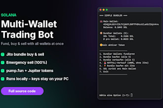 build a custom solana trading bot with jito bundles and multi wallet