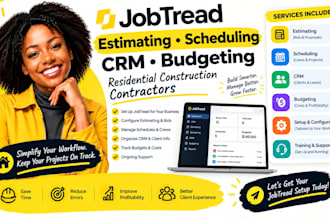 jobtread estimating scheduling CRM budgeting residential construction contractor