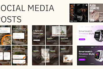 design minimalist social media posts and instagram carousels