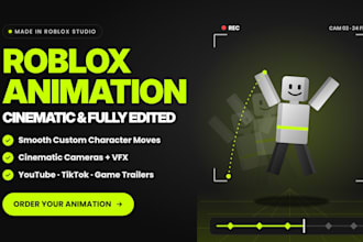 create custom roblox animation and cinematic roblox animation videos