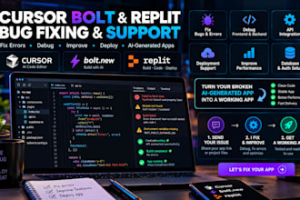 fix bugs in your cursor, bolt or replit app
