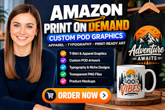 setup amazon print on demand store, merch by amazon graphics, amazon pod