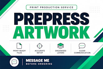 prepare your artwork for print production and prepress