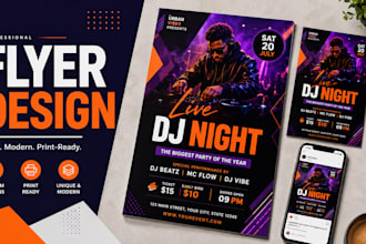 design a professional eye catching flyer or poster