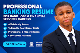 write create a banking resume for bank jobs and financial service careers