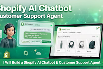 build a shopify ai chatbot and customer support agent