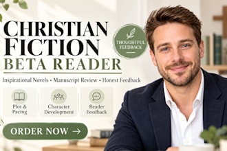 beta read christian fiction and inspirational novels with feedbck