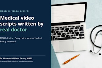 write your medical video script as a practicing mbbs doctor