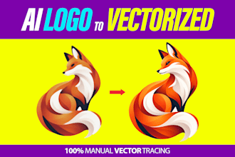 convert ai logo to vector for print ready brand identity