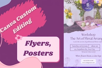 design customized posters and flyers