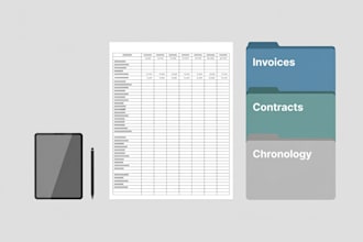 organize your unpaid invoice evidence and debt chronology