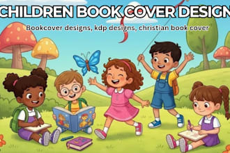 design an eye catching christian or childrenbook cover for KDP, paper back