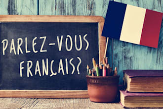 offer conversation class,teach you and help you learn french