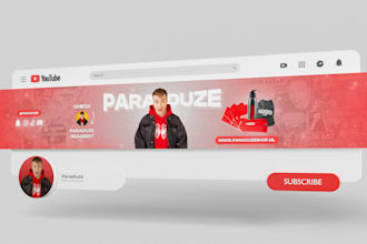 design a custom youtube channel banner