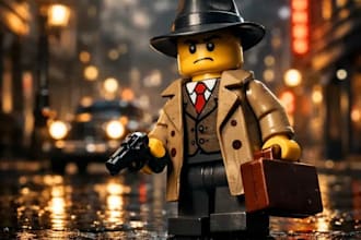 create custom lego style 3d animation and cinematic ai videos