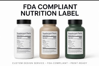 design fda compliant nutrition facts label