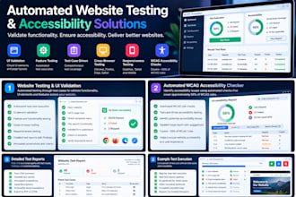 run automated wcag accessibility checks and generate test reports