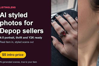 create ai styled product photos for your depop thrift and y2k shop