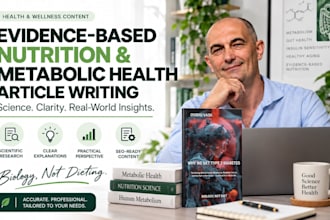 write evidence based nutrition and metabolic health articles