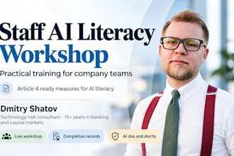 run a staff ai literacy workshop or you company