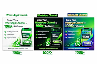 whatsapp channel promotion grow 100k channel follower whatsapp channel promotion