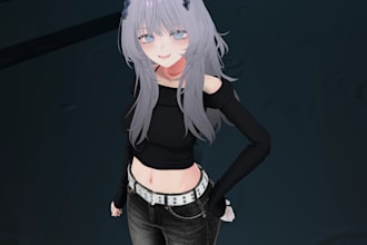 create custom vrchat model, anime vrchat avatar, furry avatar for PC and quest