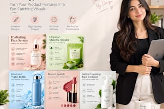 design professional shopify product infographics and feature images