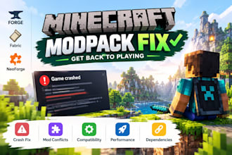 fix minecraft modpack crashes mod conflict, forge fabric error, mod update