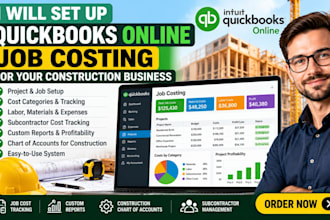 set up quickbooks online job costing for your construction business today