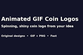 create an animated GIF coin logo for your brand or token