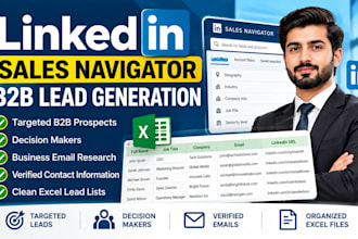 b2b lead generation using linkedin sales navigator