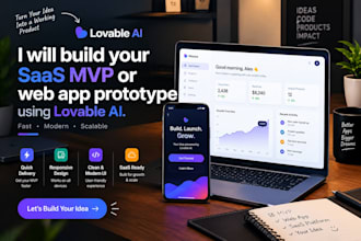 build a polished saas mvp or web app with lovable ai