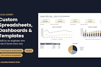 create custom excel spreadsheets, dashboards and automated templates