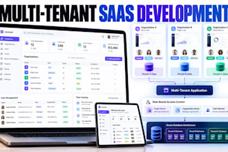 develop multi tenant saas platform with role based access, secure setup