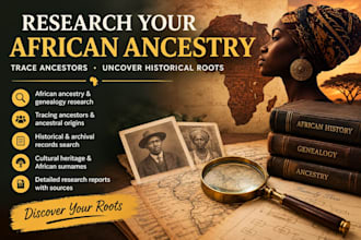 uncover your african ancestry through genealogy research