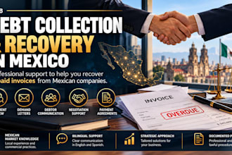 help recover unpaid b2b invoices and commercial debts in mexico