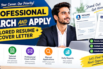 professional search and apply tailored resume jobs for you