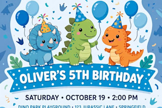 design modern invitations for birthday wedding baby shower
