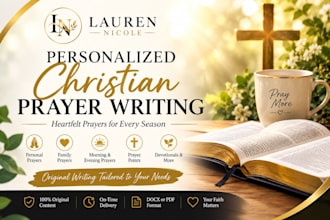 write heartfelt personalized christian prayers and prayer points