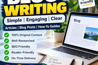 write simple and engaging english blog articles