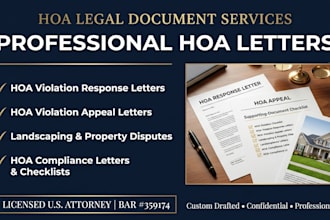 write an official hoa violation appeal letter based on your facts