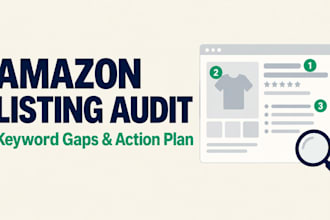 audit your amazon listing with SEO keyword gaps and action plan