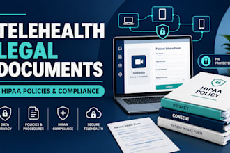 draft professional telehealth legal documents and hipaa policies